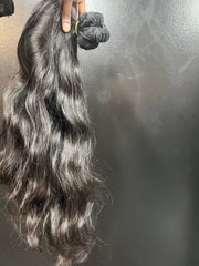 ON HAND of Raw Cambodian Natural Wavy Single Bundles
