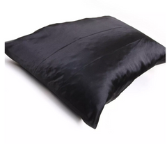 Donna Deluxe Satin Pillow Cover - Black