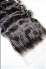Raw Cambodian Natural Wavy 6x6 HD Closure