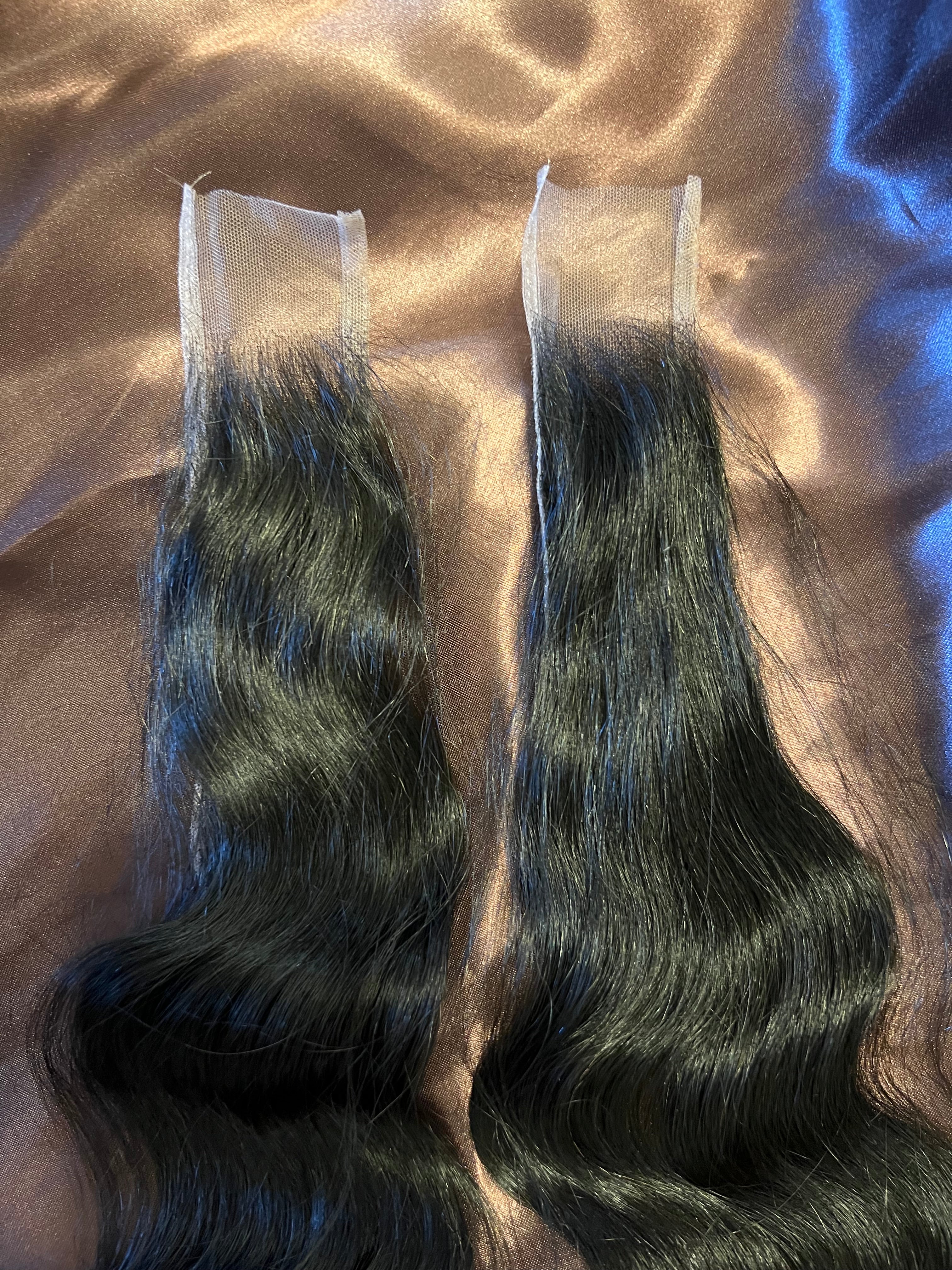 2x6 closure RAW Cambodian Natural Wavy