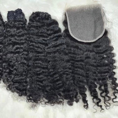 Raw Burmese Curly 6x6 HD Closure