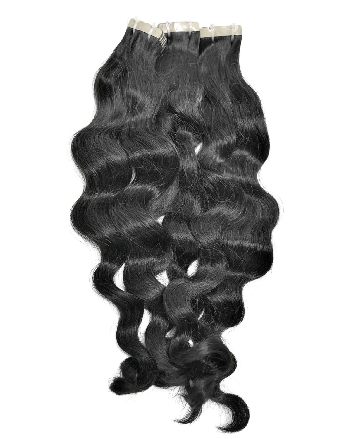 Raw Cambodian Natural Wavy Tape-Ins